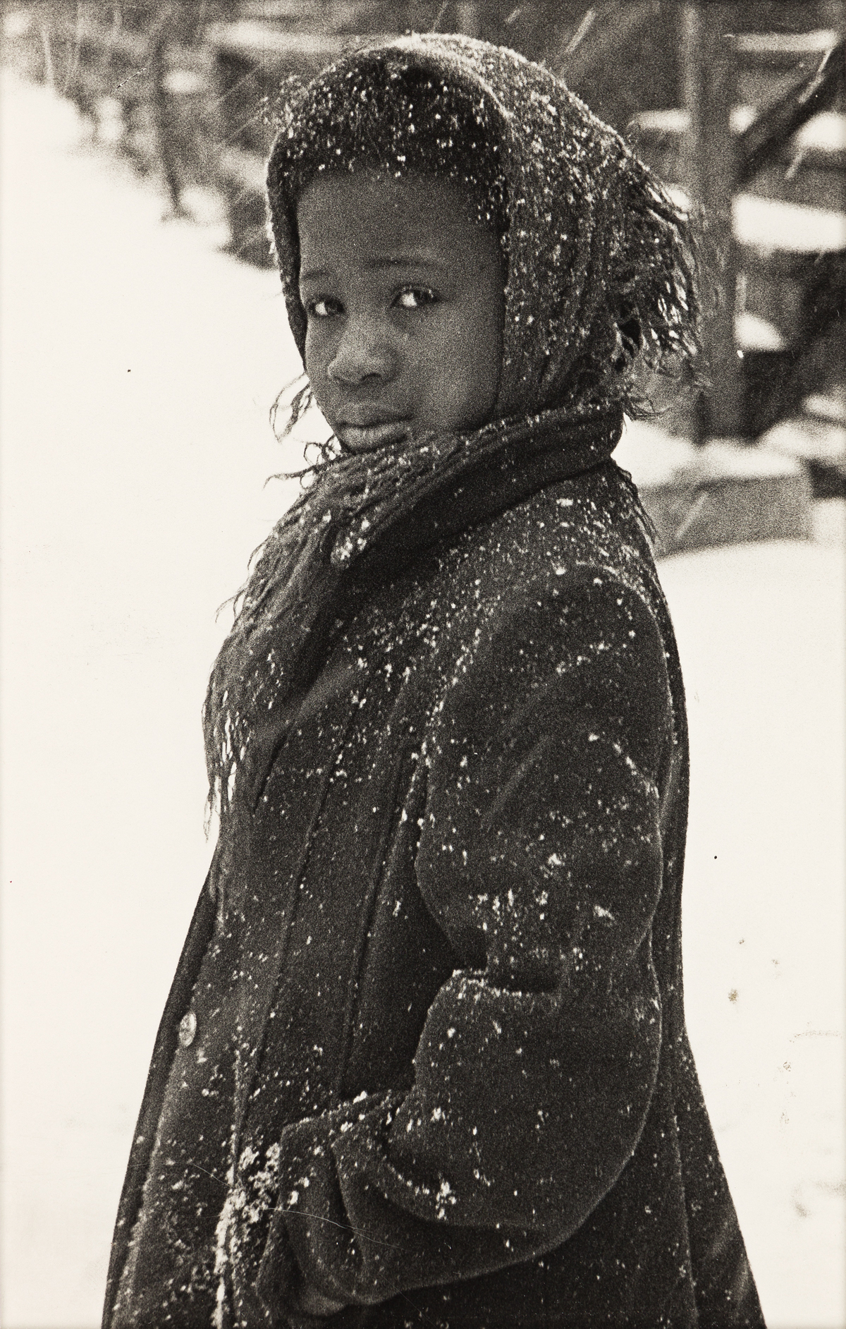 MARVIN E. NEWMAN (1927- ) Little Girl in Snow.